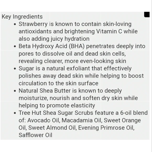 Relisted 🥰 HP 🥰 Tree Hut Strawberry Sugar Scrub New Spring Release - Picture 7 of 7